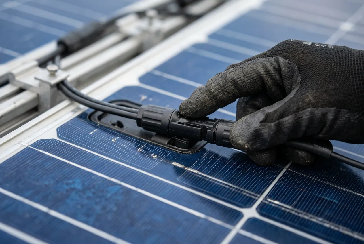 Rooftop solar panels on a Teesport warehouse